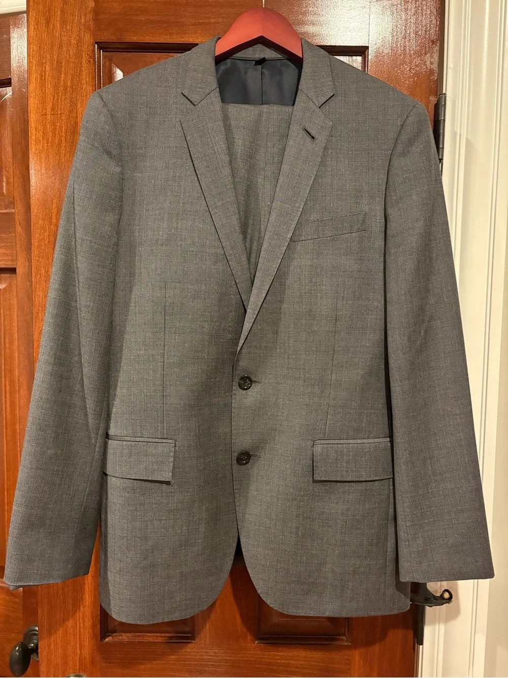 J. Crew Ludlow Slim-fit Grey suit (jacket & pants) in Italian wool